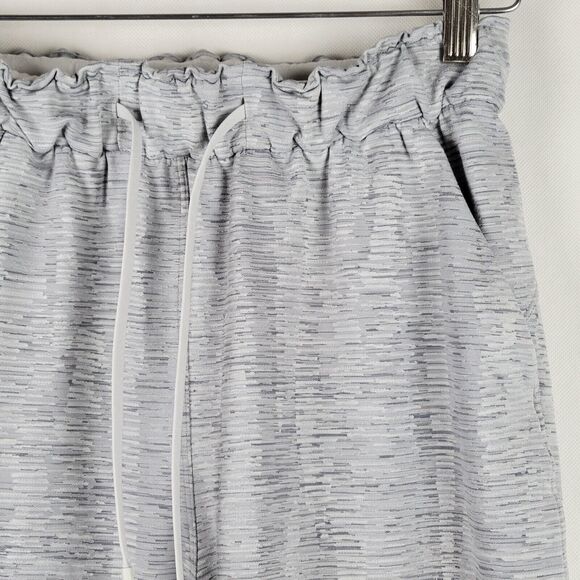 Lululemon Stretch High-Rise Jogger Womens Sz 4 Jacquard Silver Gray Gym Workout - Picture 4 of 9